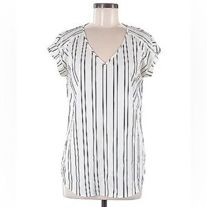 Express Striped Short Sleeve Gramercy Blouse